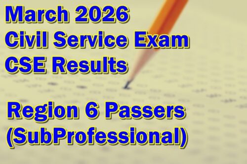Civil Service Exam Result March 2026