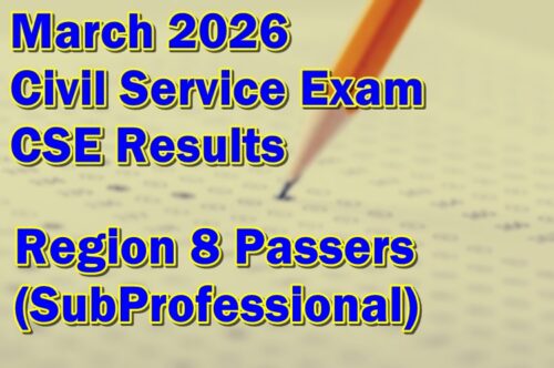 Civil Service Exam Result March 2026