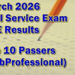 Civil Service Exam Result March 2026