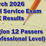 Civil Service Exam Result March 2026