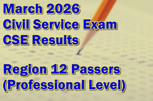 Civil Service Exam Result March 2026
