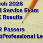 Civil Service Exam Result March 2026