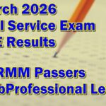 Civil Service Exam Result March 2026
