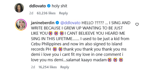 IG comment