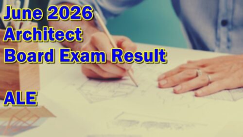 Architect Board Exam Result June 2026