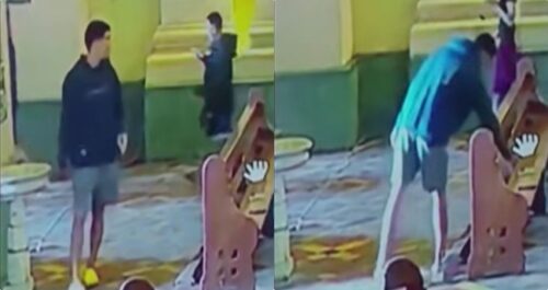 Man Steals Church Batangas