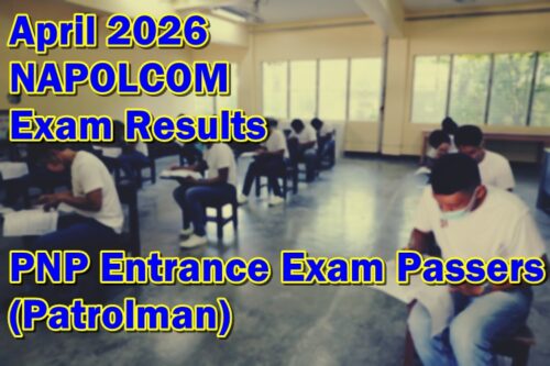 NAPOLCOM Exam Results April 2026