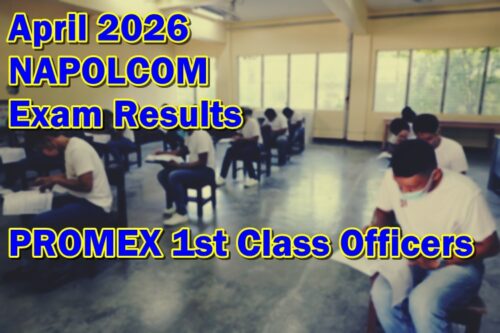 NAPOLCOM Exam Results April 2026