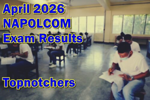 NAPOLCOM Exam Results April 2026