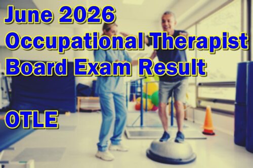 Occupational Therapist Board Exam Result