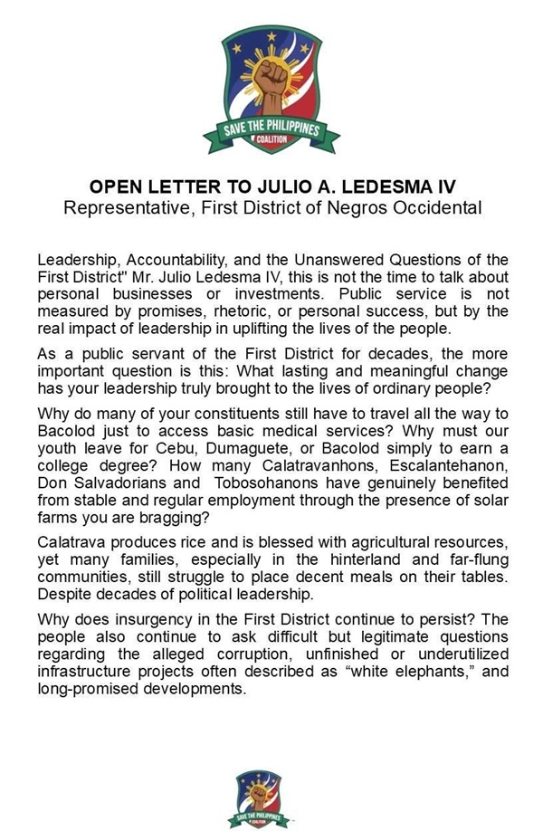 Open Letter 1