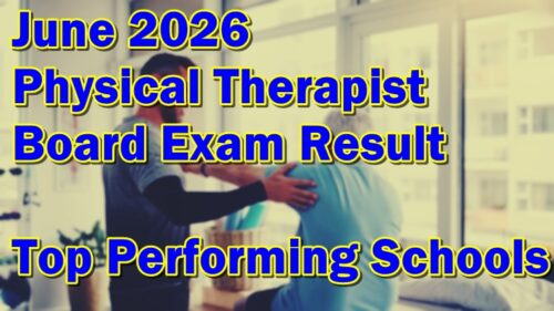 Physical Therapist Board Exam Result June 2026