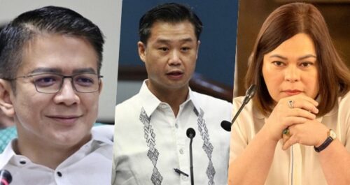 Win Gatchalian, Chiz Escudero, Sara Duterte