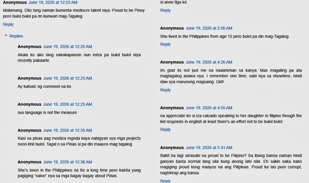 anne curtis comments