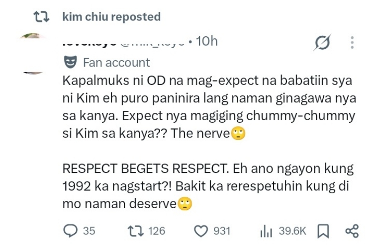 kim chiu reposted
