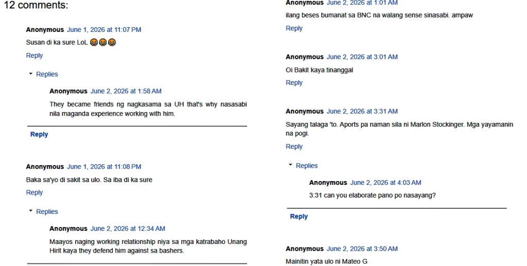 matteo comments