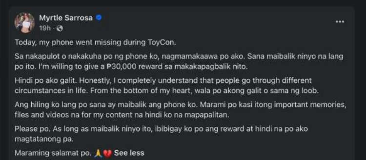 myrtle sarrosa post