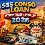 SSS Conso Loan Interest Rate 2026 & Penalty