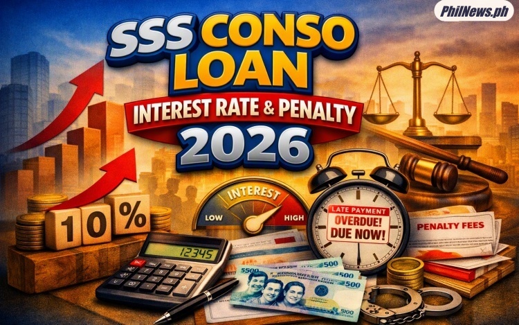 SSS Conso Loan Interest Rate 2026 & Penalty