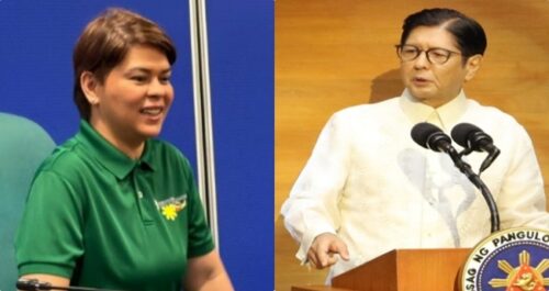 Sara Duterte, Bongbong Marcos