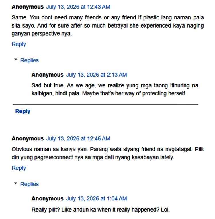 heart evangelista comments