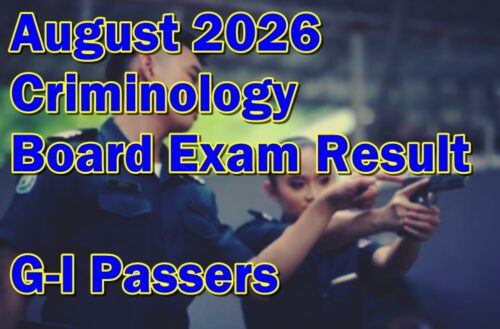 Criminology Board Exam Result August 2026