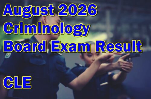 Criminology Board Exam Result August 2026