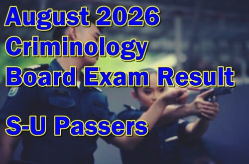Criminology Board Exam Result August 2026