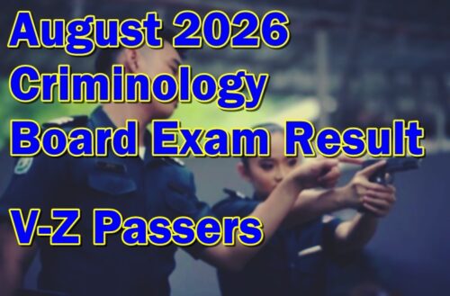 Criminology Board Exam Result August 2026