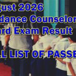 Guidance Counselor Board Exam Result August 2026