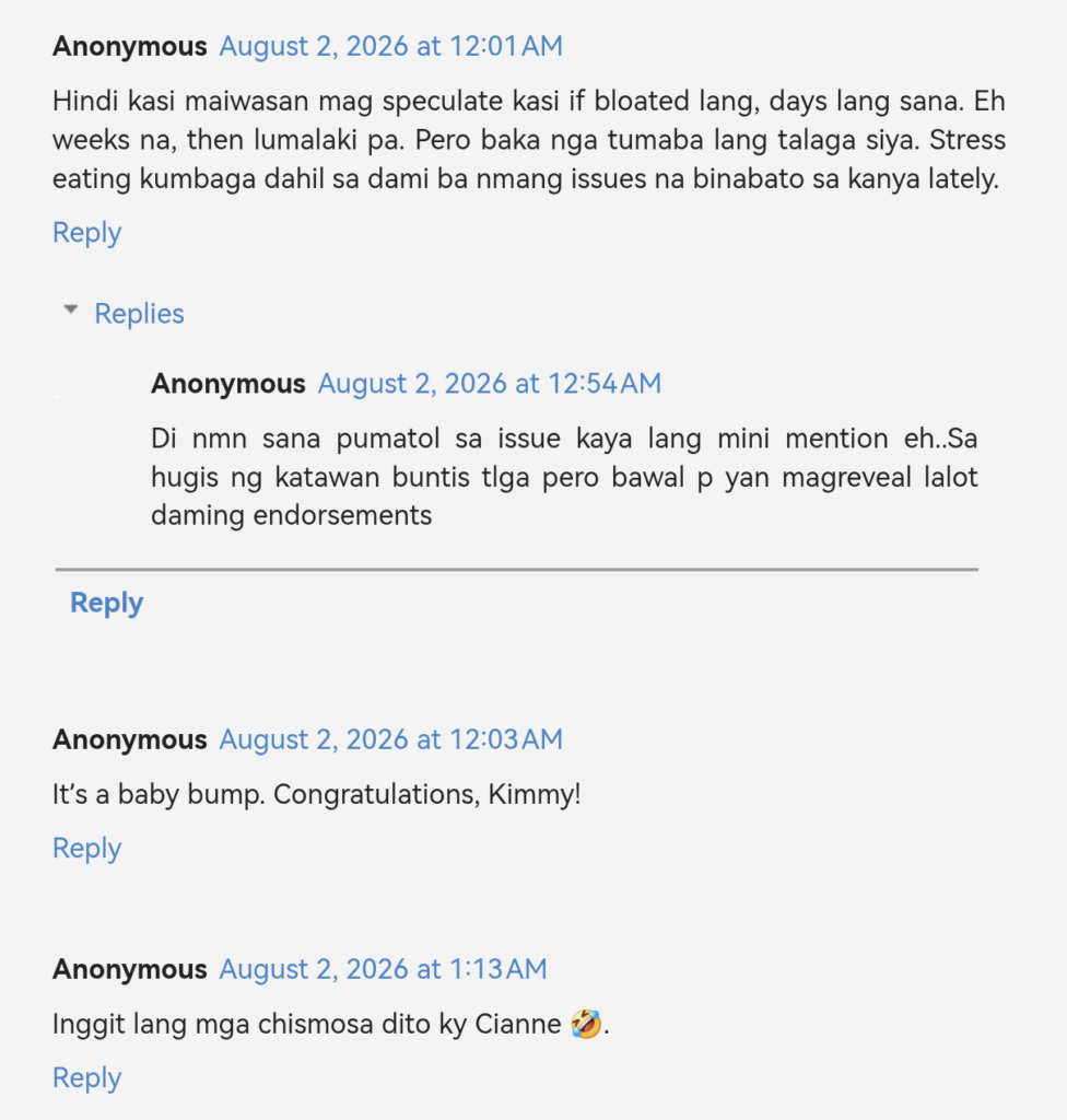 kim comment