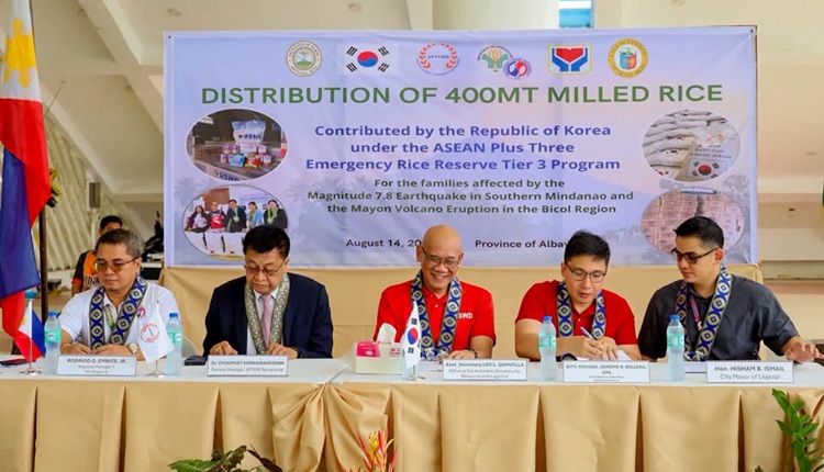 South Korea, Rice donation