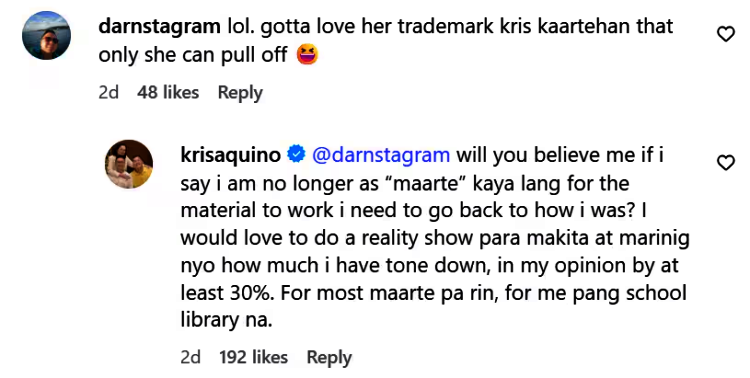 kris aquino comment 1