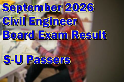 Civil Engineer Board Exam Result September 2026