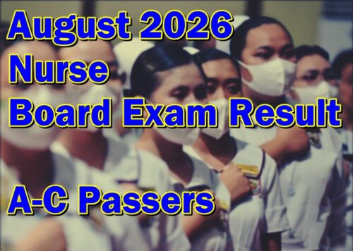 Nurse Board Exam Result August 2026