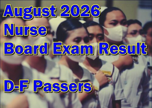 Nurse Board Exam Result August 2026