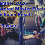Registered Master Electrician Board Exam Result September 2026