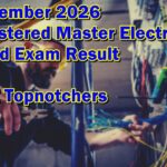 Registered Master Electrician Board Exam Result September 2026