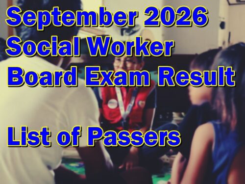 Social Worker Board Exam Result September 2026