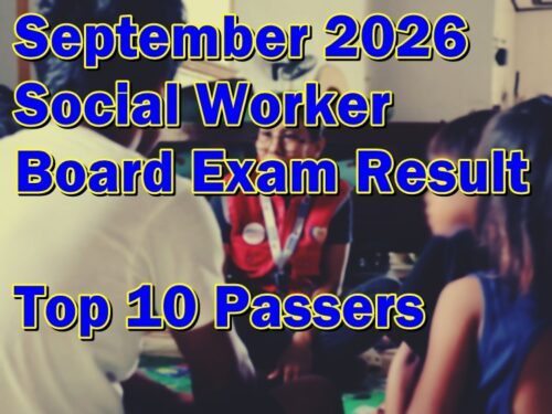 Social Worker Board Exam Result September 2026