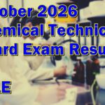 Chemical Technician Board Exam Result October 2026