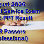 Civil Service Exam Result August 2026