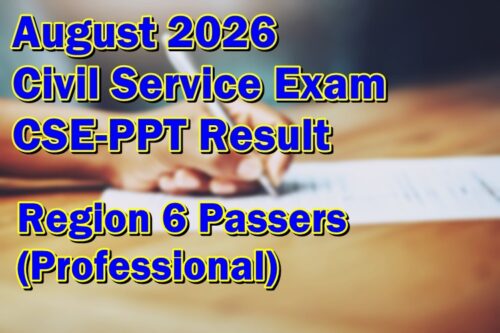 Civil Service Exam Result August 2026