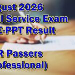 Civil Service Exam Result August 2026