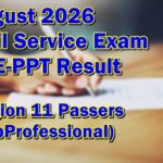 Civil Service Exam Result August 2026